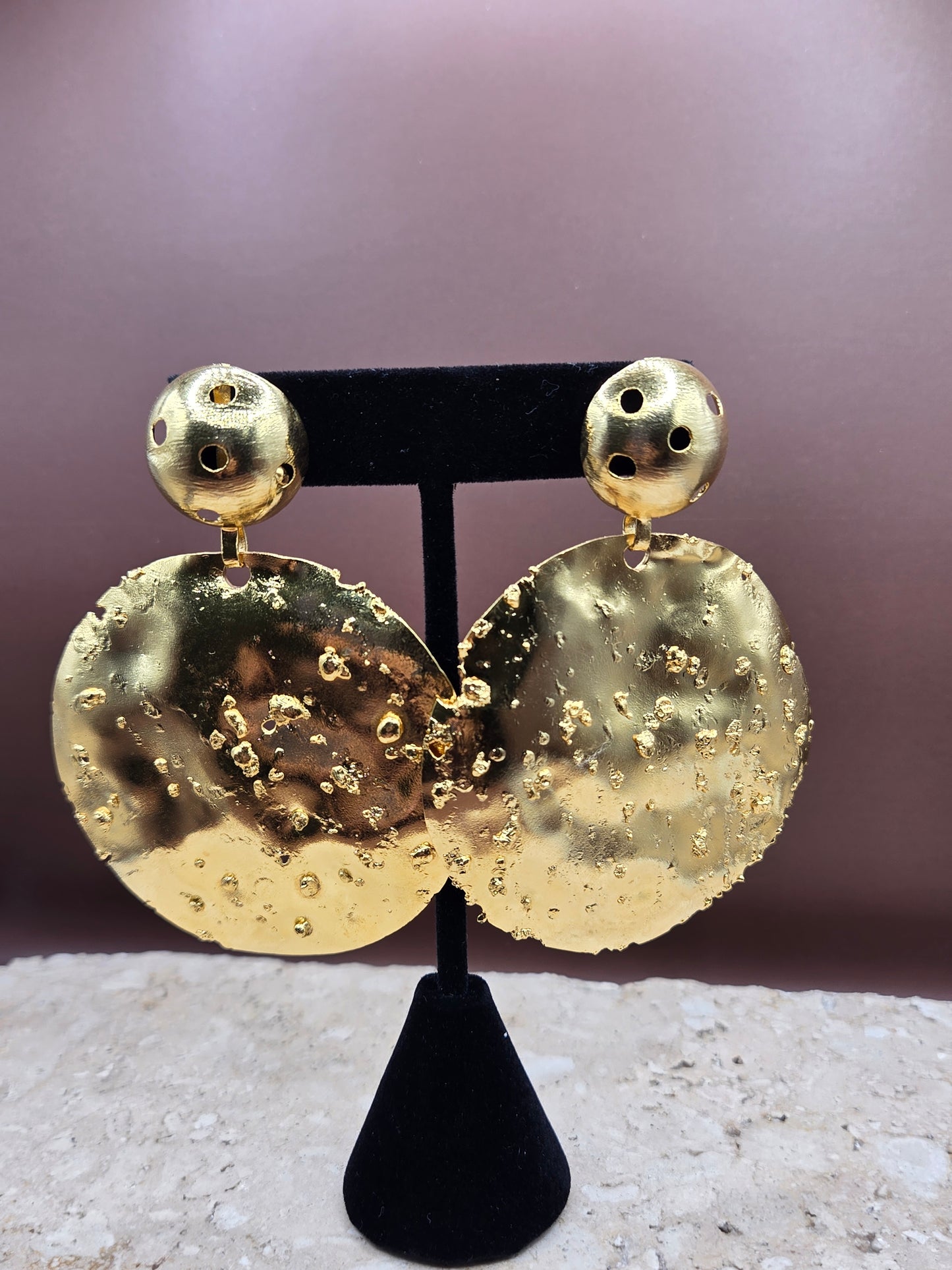 Pantallas luna colgante, color oro